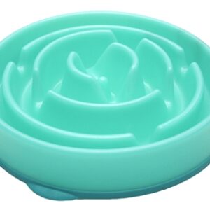 Merkloos Slo-Bowl Feeder Drop Teal Lichtblauw